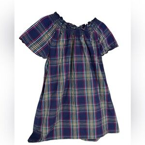 Hanna Andersson sunny plaid dress size 160